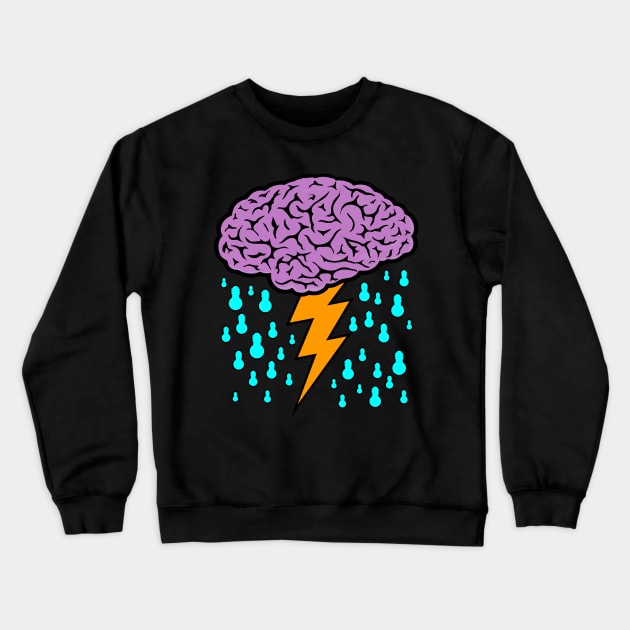 Brainstorm Crewneck Sweatshirt by DavesTees